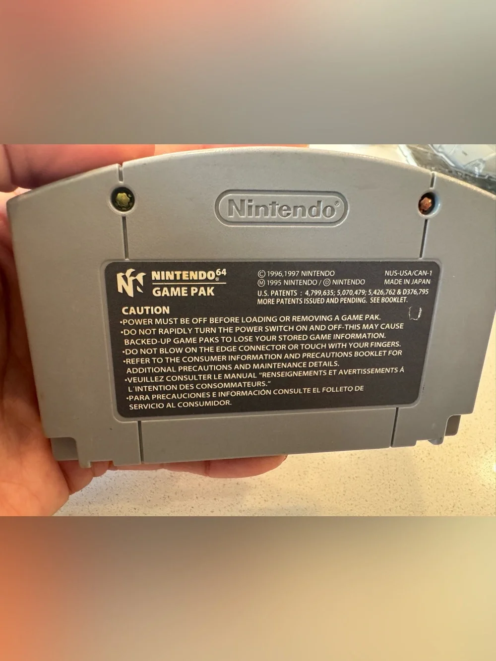 Nintendo 64 Quake Game Cartridge - Gray - Vintage